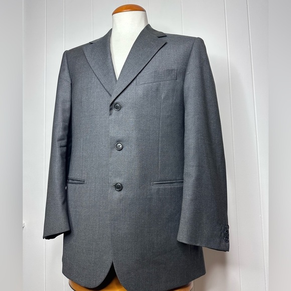 Pal Zileri REDA Super 100s Charcoal Wool Blazer - Picture 5 of 12